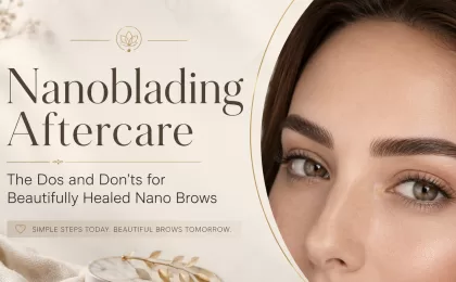 nanoblading aftercare guide for nano brows in Houston