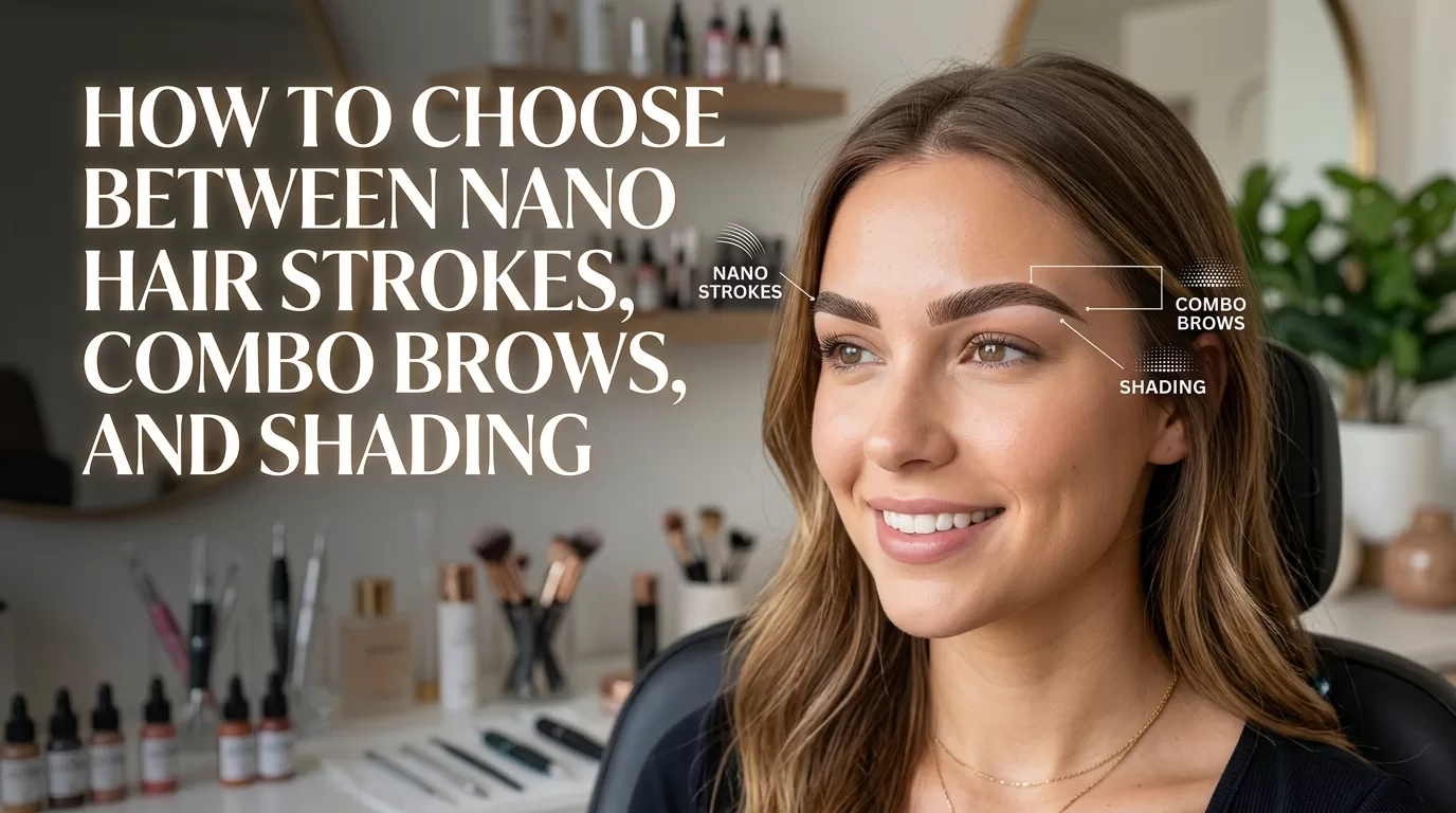 How to Choose Between Nano Hair Strokes, Combo Brows, and Shading