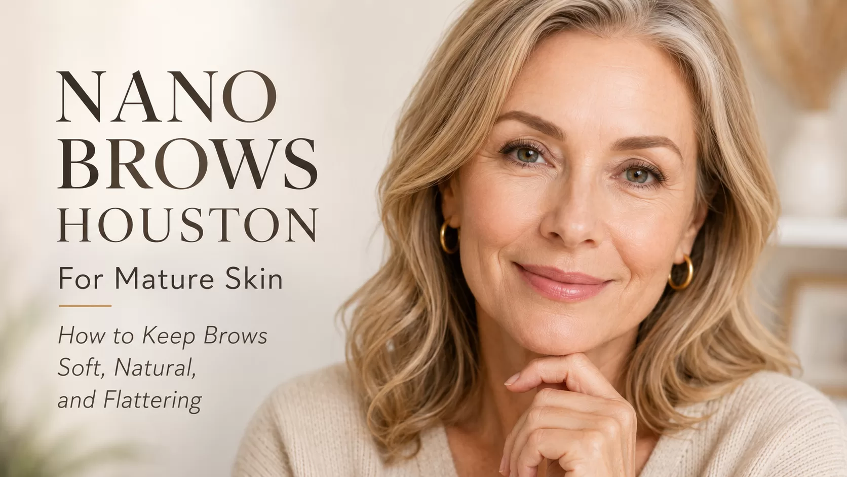 Nano Brows Houston for Mature Skin: How to Keep Brows Soft, Natural, and Flattering