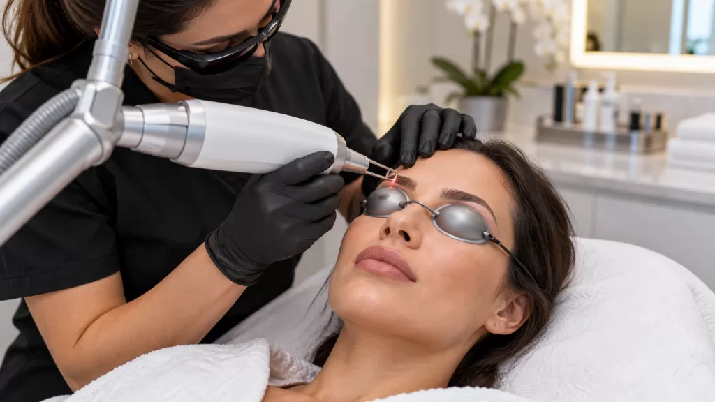 Signs old microblading may need correction fading or removal before new nano brows